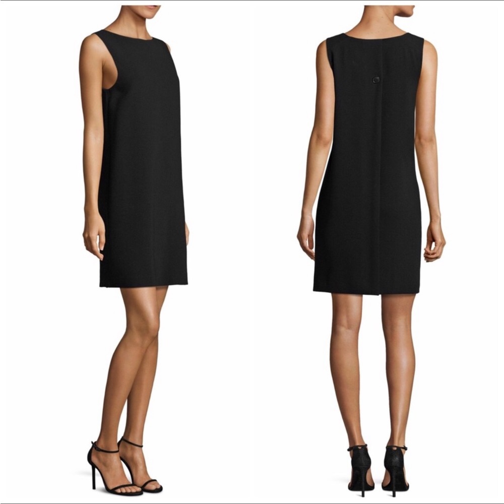 Theory black shift dress with pockets (0)